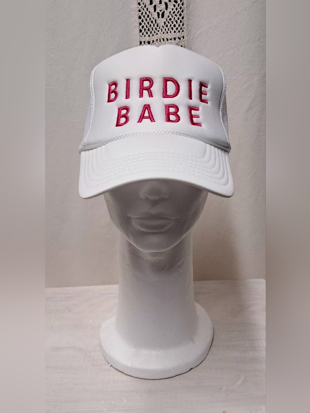 OTTO "Birdie Babe" Trucker Hat with OS Adjustable